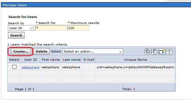 Select “Users and Groups”/”Manager Users” in the Admin Console