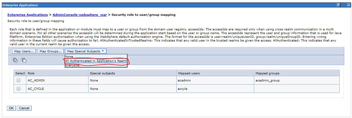 Define the mapping