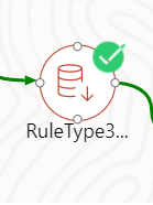 This illustration provides information of a node in a process flow diagram.