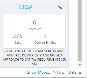 This illustration shows the Report in Tile View where each tile on the Report Summary window corresponds to one report.