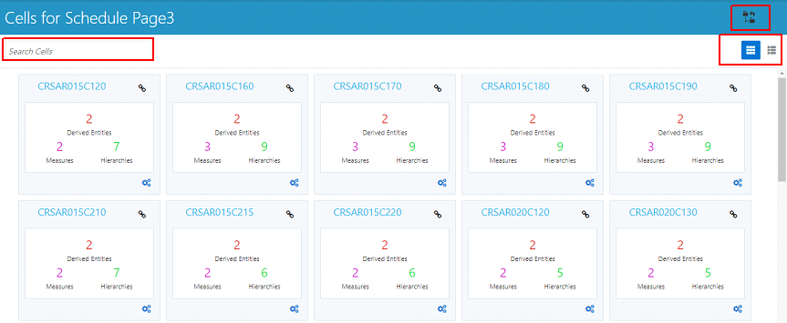 This illustration shows the Cell Summary window navigation steps. Starting from the OFS Agile RP User Interface, then navigate to Metadata management, then select Reports to view Report Summary, then select the Schedule Summary and then select the Schedule Code to view cell summary.