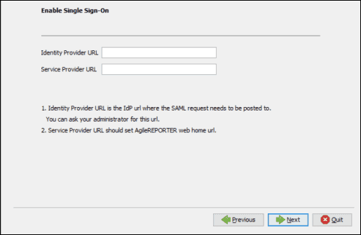 This illustration shows the Single Sign-on details.