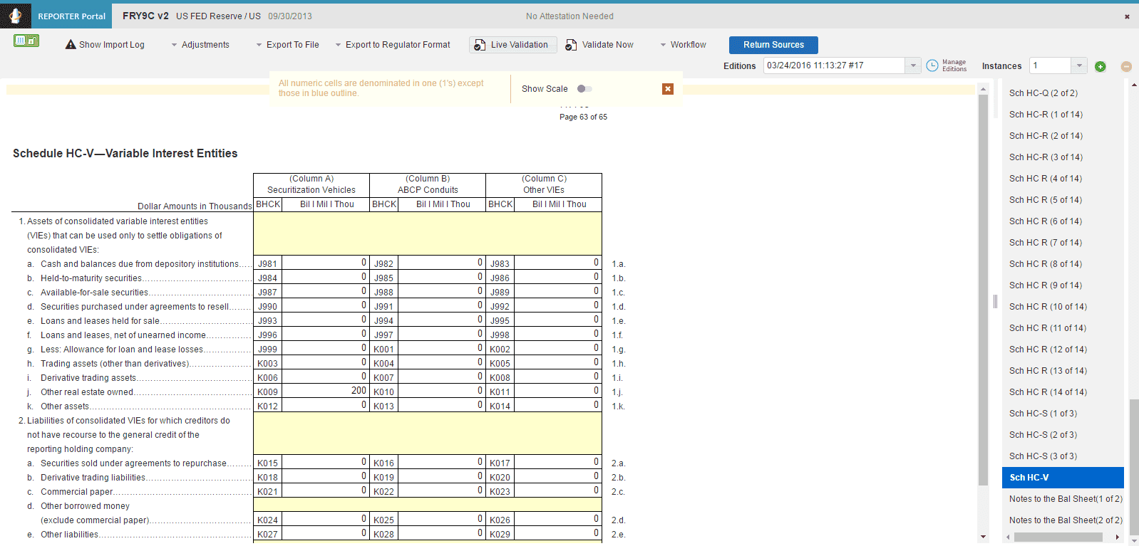 Description of Fetching Zero Values page follows This illustration shows the zero values for AgileREPORTER Derived Entities.
