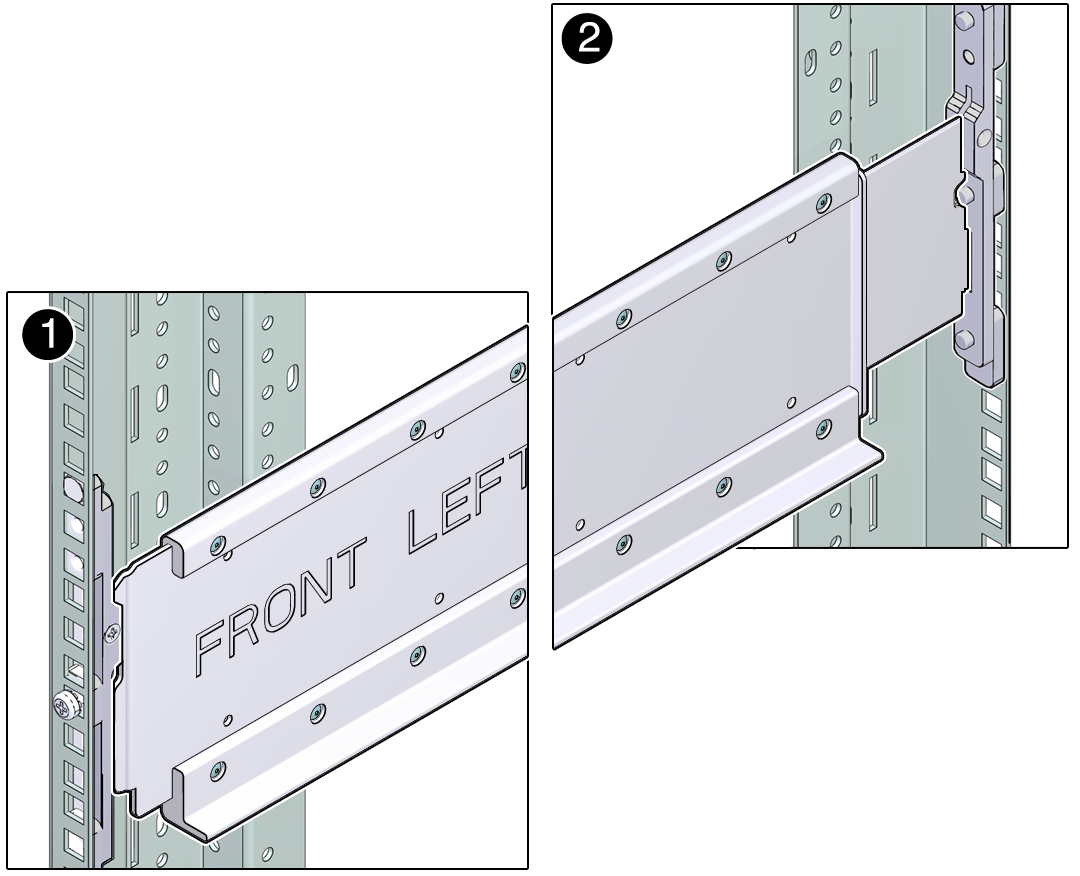 image:Figure illustrant l'installation des rails d'étagère.