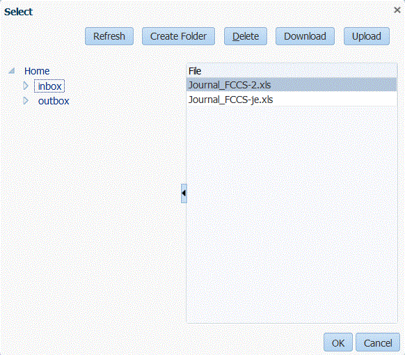 Image shows Select screen