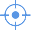 Blue target icon