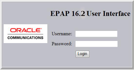 EPAP User Interface Screen