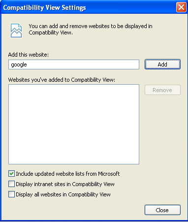 how to change compatibility view on microsoft