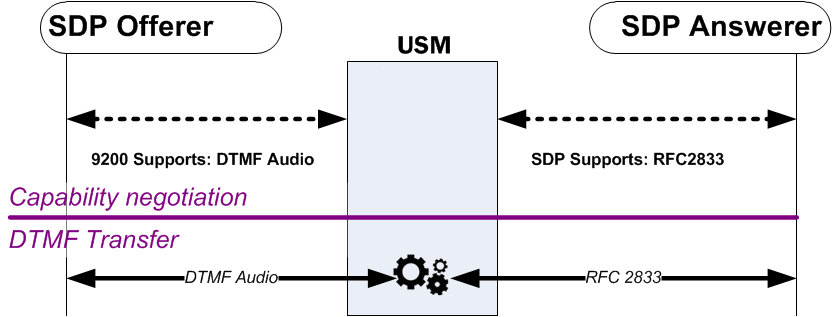 The DTMF Audio to RFC 2833 diagram is described above.