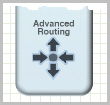 This image is a screen capture of the Advanced Routing icon.