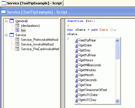 Running Tool Tip Window in the Siebel Script Editor