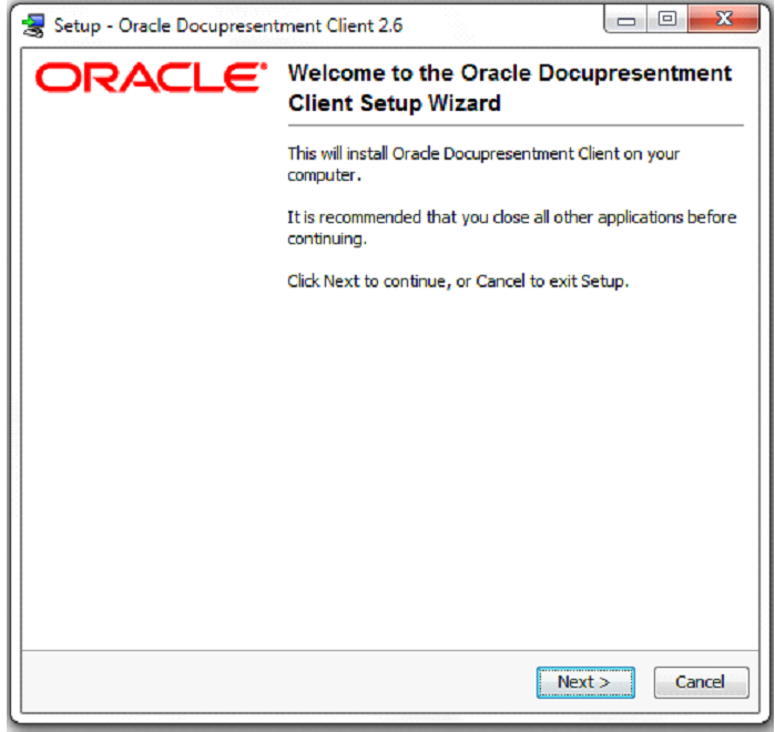Image represents welcome screen to setup wizard.