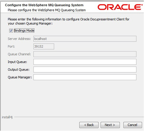 Image represents configuring WebSphere MQ queueing system.