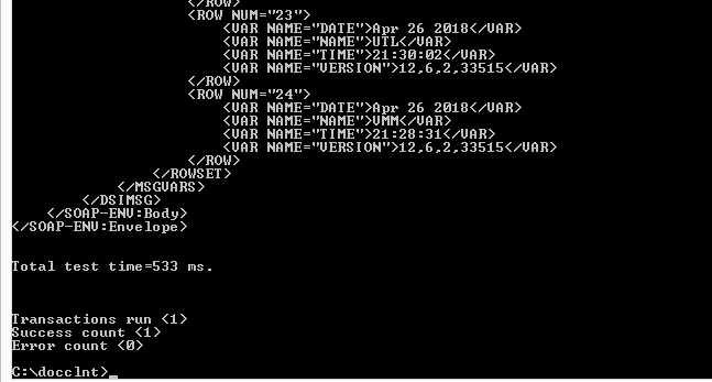 Image represents final result in command shell.
