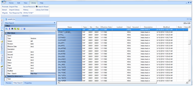 This image shows the Filtered results.