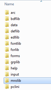 Image represents creating mrolib directory