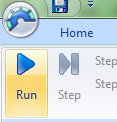 Image represents Run button
