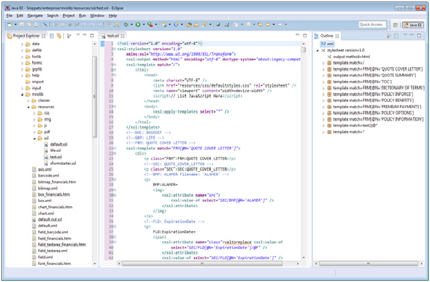 Image represents starter XSL stylesheet.