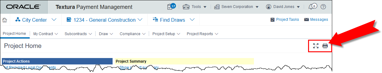 Print-and-Expand-icons-on-the-Project-Home-Page