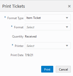 Print Tickets