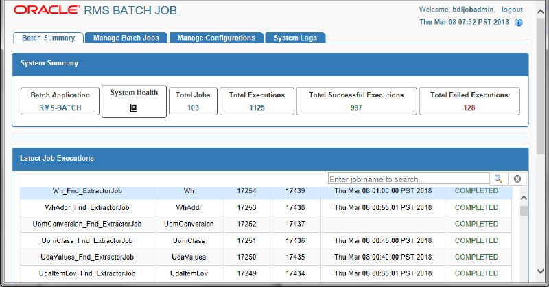 RMS Batch Job