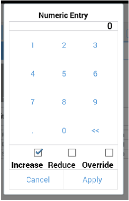 Numeric Entry