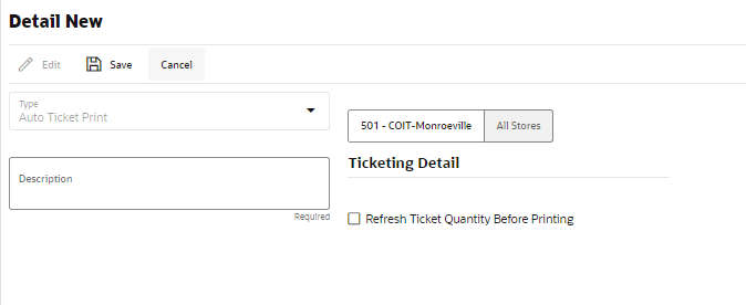 Product Groups Detail - Auto Ticket Print
