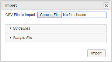 This screenshot shows the Import dialog box.