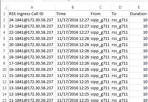 This image shows an example CSV file with recordings and no detail specified.