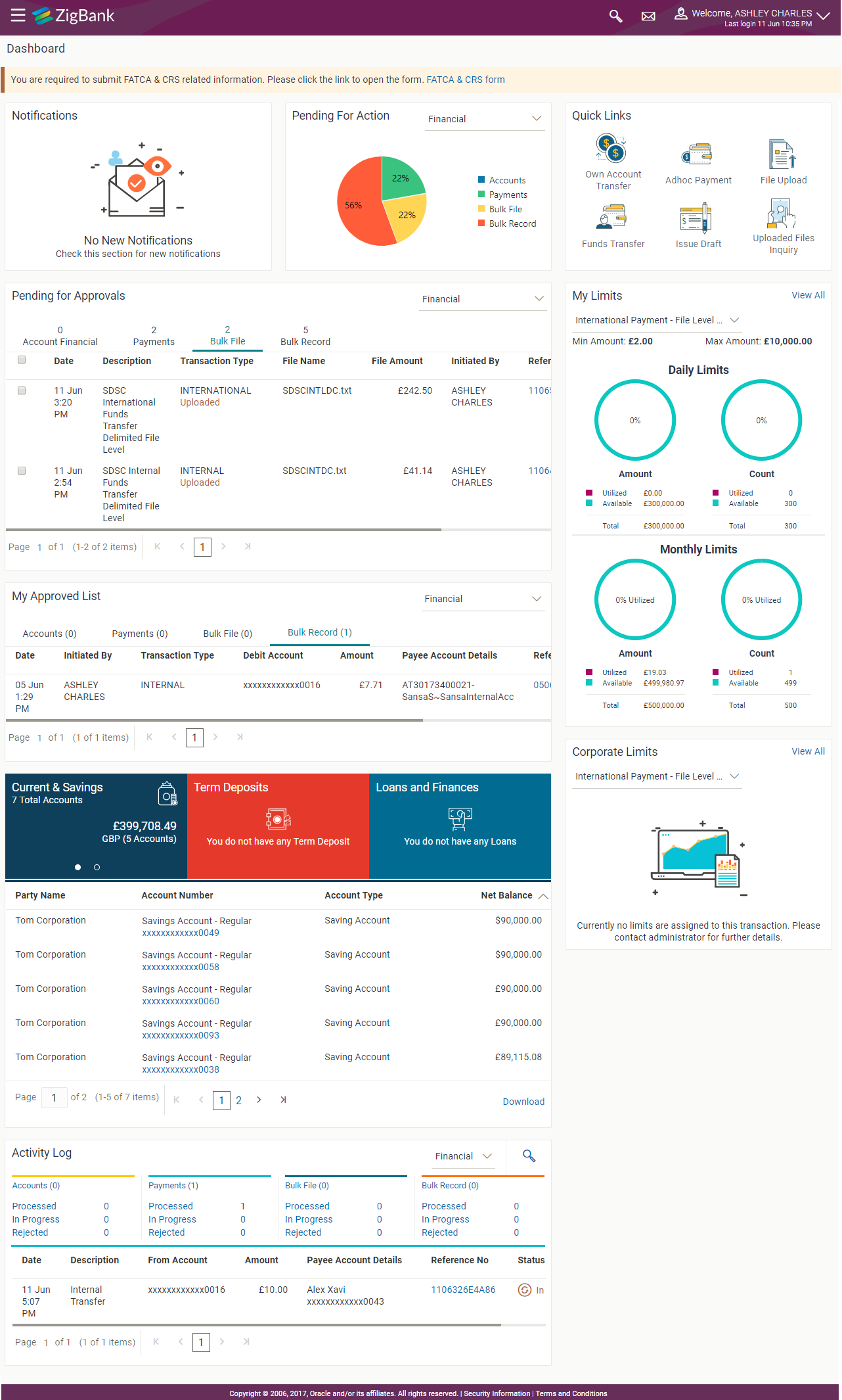 Approver Dashboard