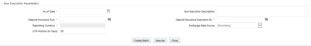 Description of the Run Execution Parameters section of the Run Execution Parameters window follows This illustration shows the Run Execution Parameters section of the Run Execution Parameters window. Description of the Run Execution Parameters section of the Run Execution Parameters window follows This illustration shows the Run Execution Parameters section of the Run Execution Parameters window.