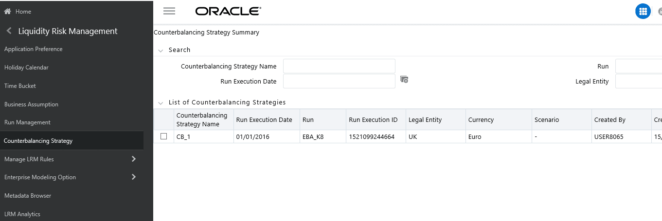 Description of the Counterbalancing Strategy Summary page follows This illustration shows the Counterbalancing Strategy Summary page. 