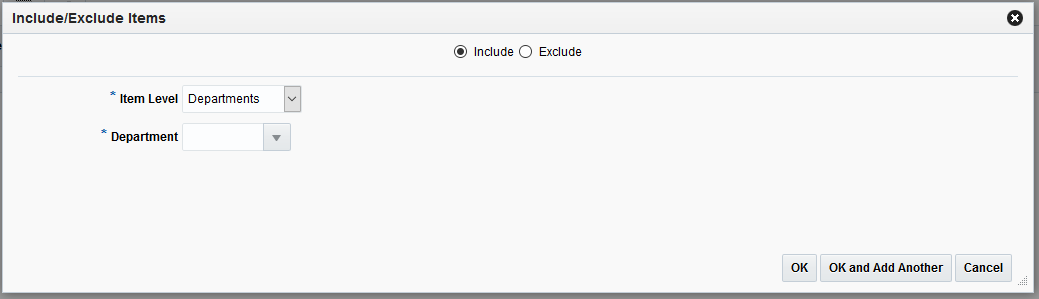 Include/Exclude Items Dialog