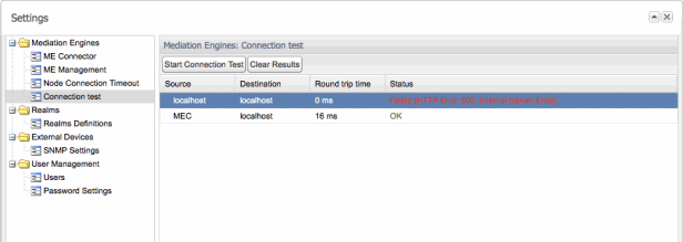 Connection test Connection test