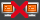 This figure shows the Disconnected icon, which is a red X mark over two orange screen monitors.