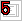 This figure shows the Priority Order 5 icon, which is a square with number 5 written on the top left corner in red.