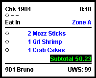 This figure shows an illustration of the standard DOM with zone identifier chit layout.