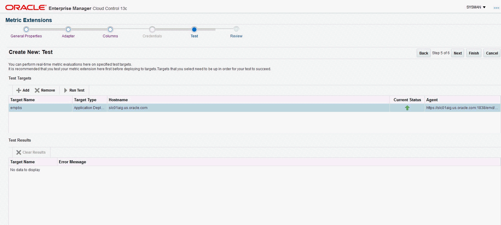画像には、ターゲットのテストが表示されています。