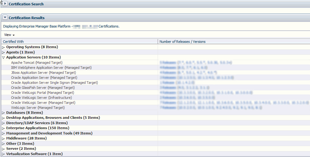 動作保証されているIBM WASバージョン