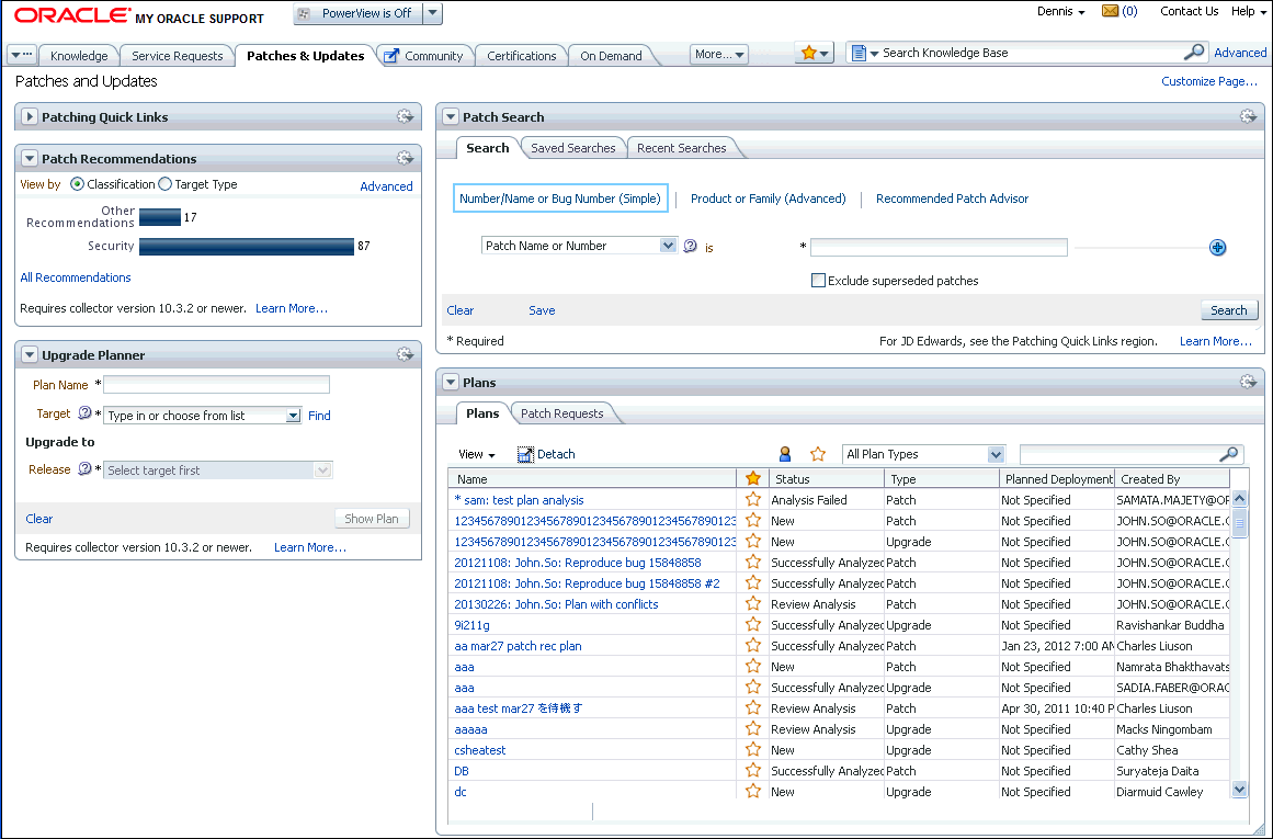 MOSのパッチと更新 MOSのパッチと更新