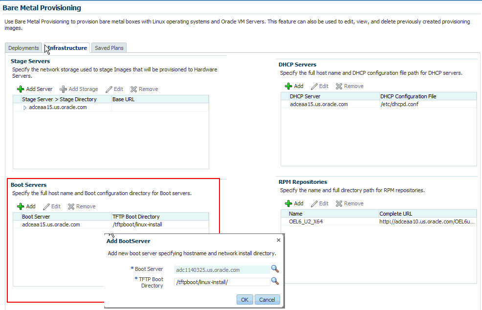 ブート・サーバーの構成