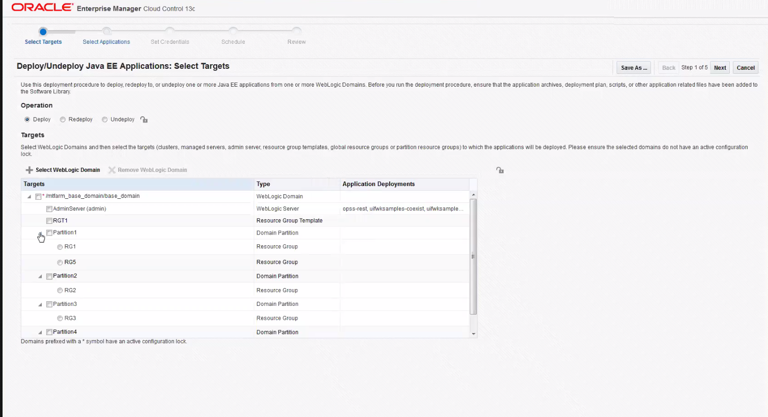Java EEアプリケーションのデプロイ/アンデプロイ: ターゲットの選択 Java EEアプリケーションのデプロイ/アンデプロイ: ターゲットの選択