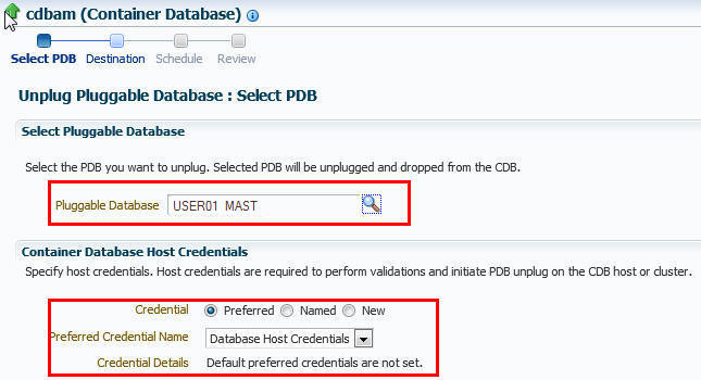 「PDBの選択」ページ 「PDBの選択」ページ