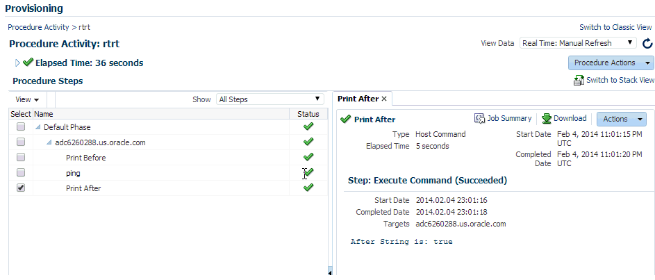 プロシージャ・アクティビティ — III プロシージャ・アクティビティ — III