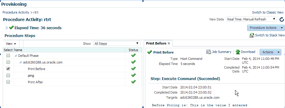 プロシージャ・アクティビティ プロシージャ・アクティビティ