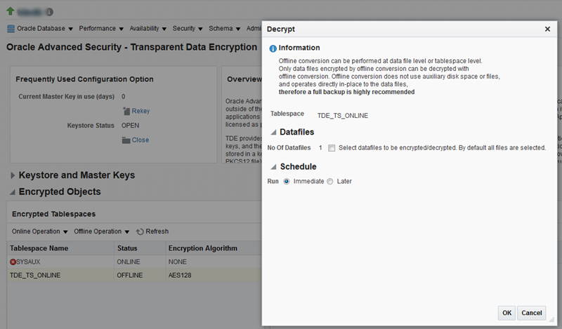 TDEオフライン復号化 TDEオフライン復号化