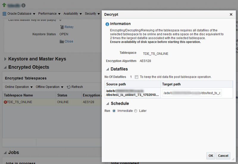 TDEオンライン復号化 TDEオンライン復号化