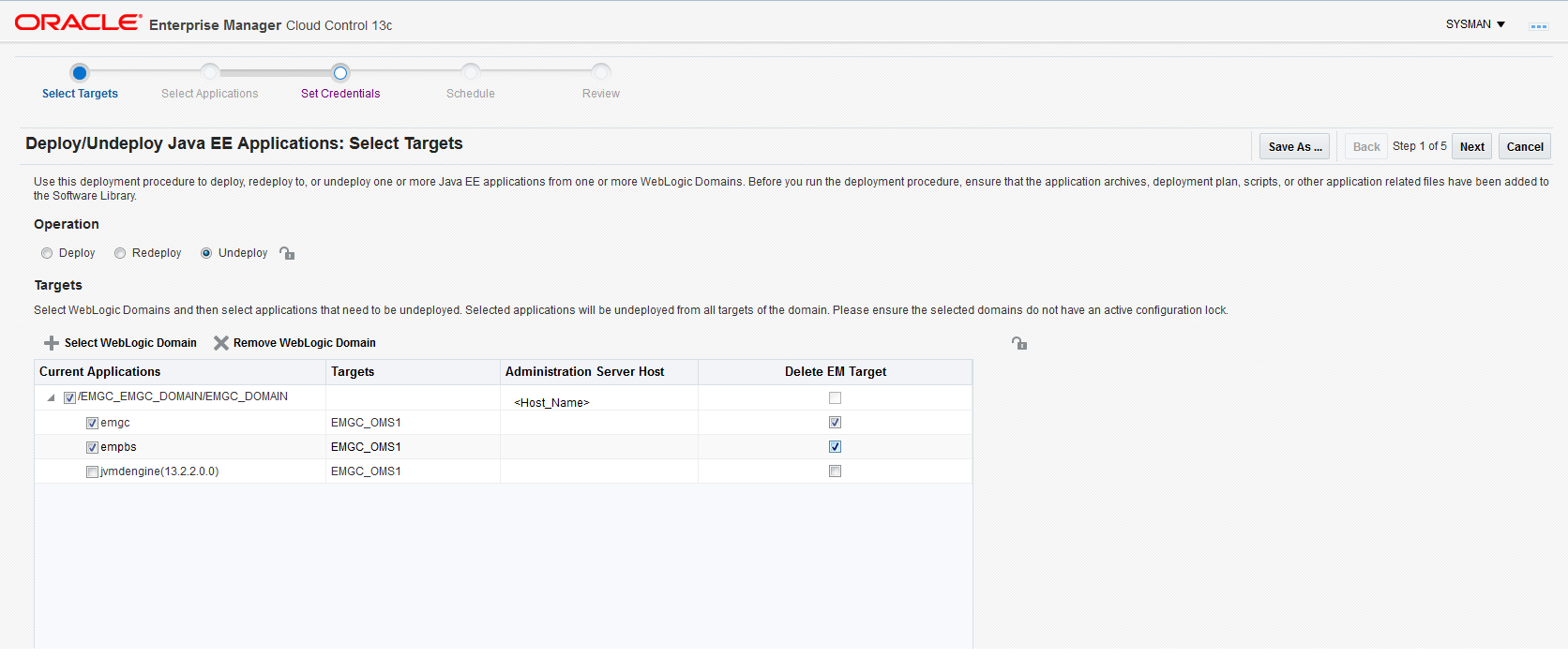 アンデプロイメント アンデプロイメント