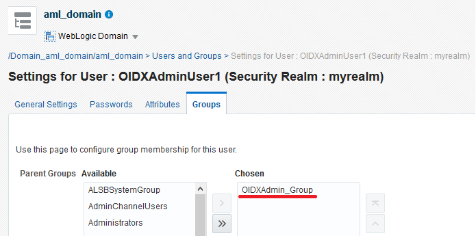 Image represents settings for user