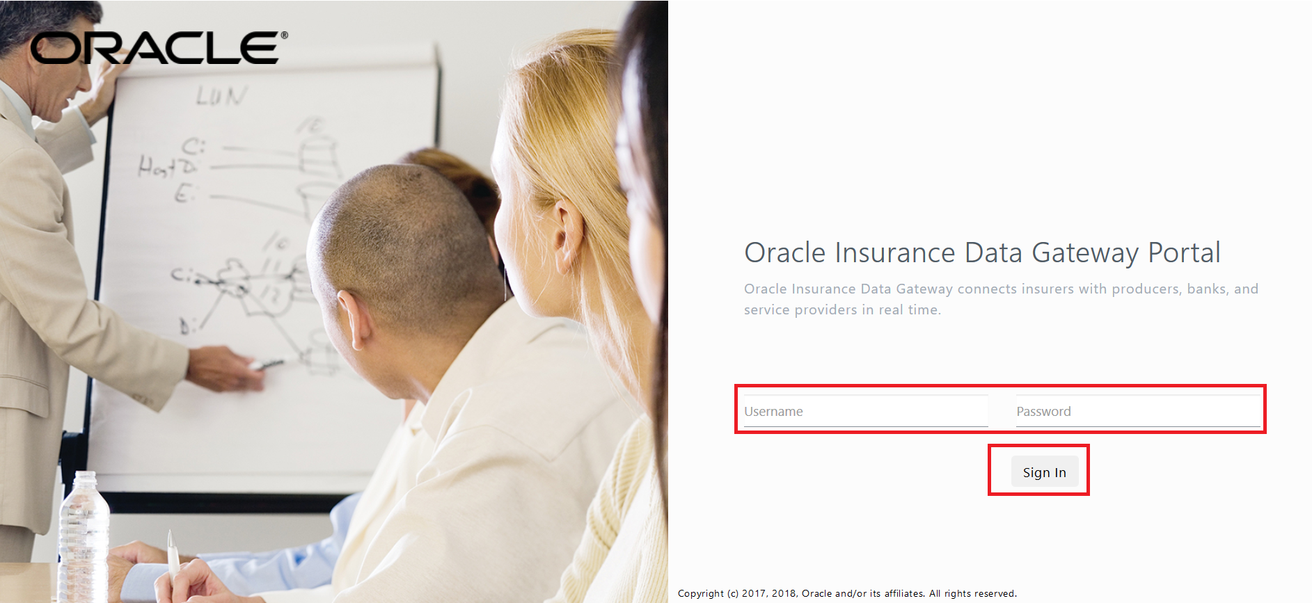 Image represents OIDG Portal main screen.